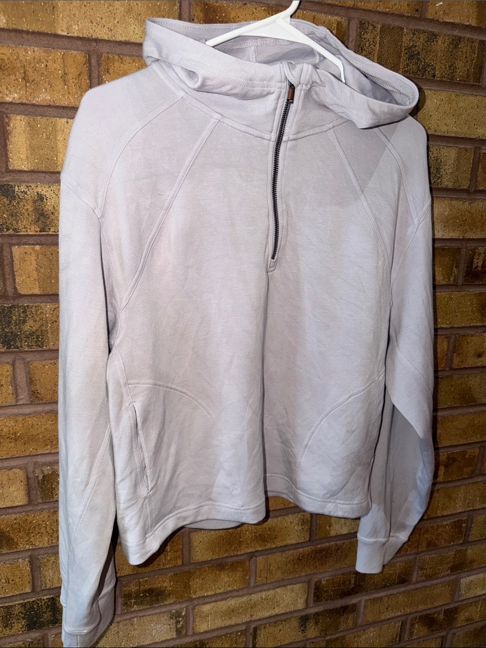 Avia Light Grayish purple Women's Quarter-Zip Hoodie Sweatshirt